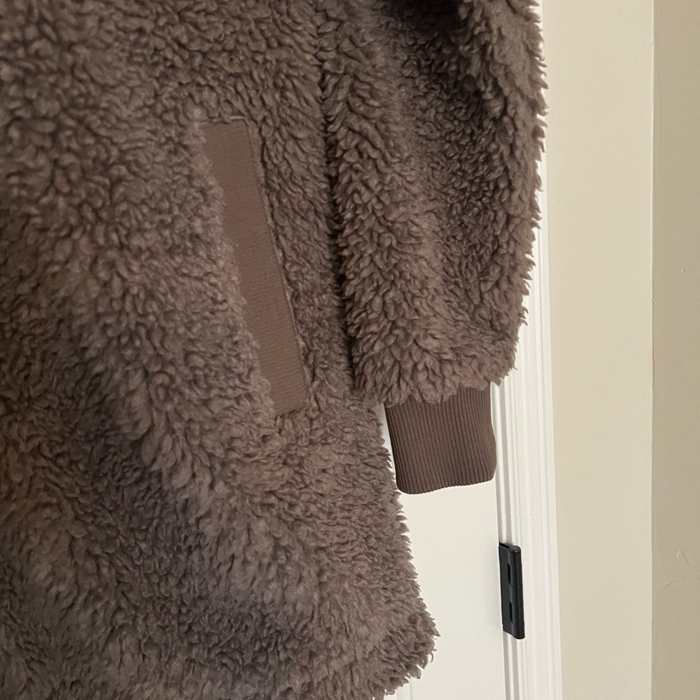 Patagonia Dusty Mesa Parka Jacket with Hood and Fuzzy Texture - Picture 5 of 7